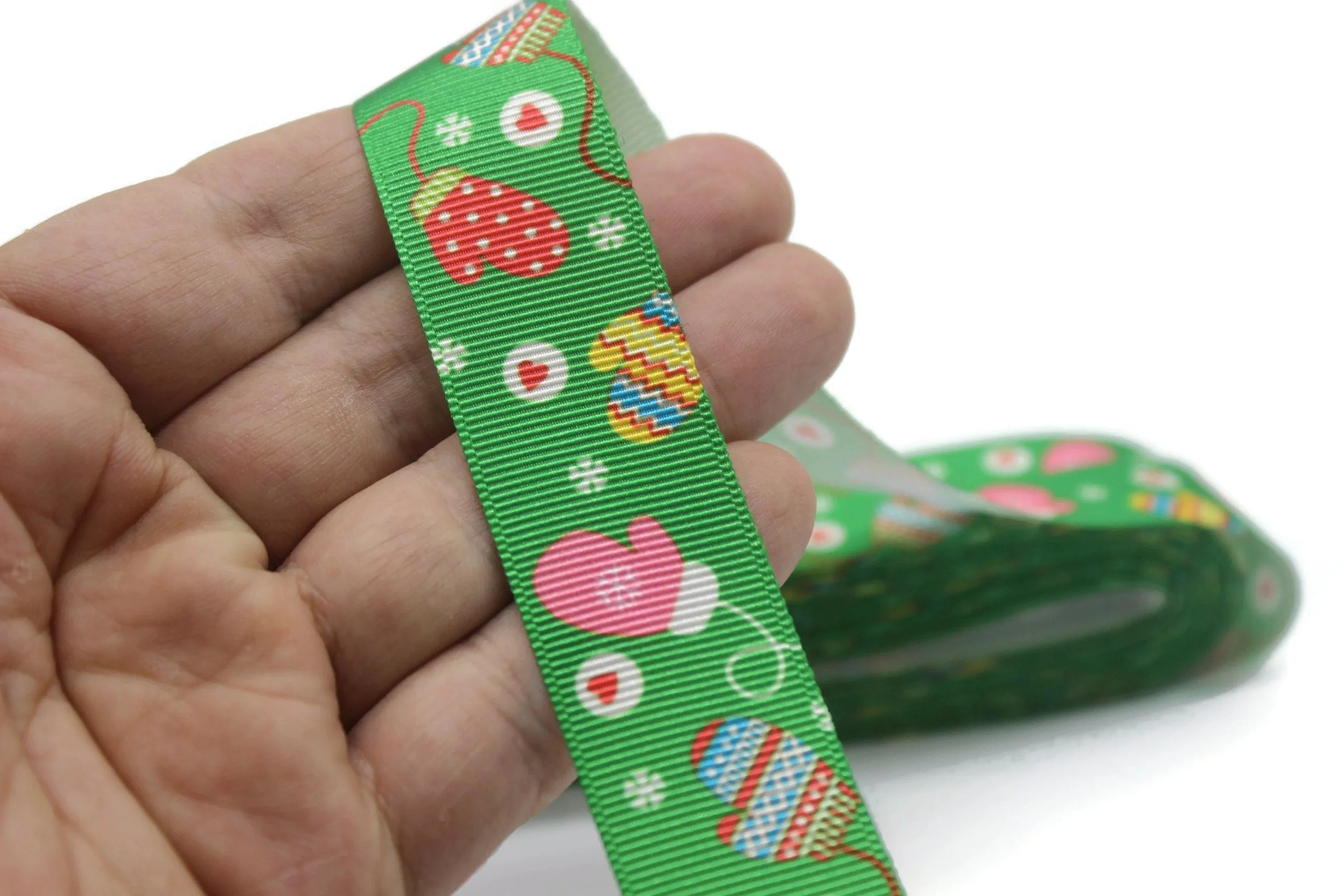 0.98 inch(25 mm) Christmas Grosgrain Ribbon - Wholesale Ribbon by the Yard, Solid Grosgrain Bows, Hair Bow, Hairbow Supplies CHRS