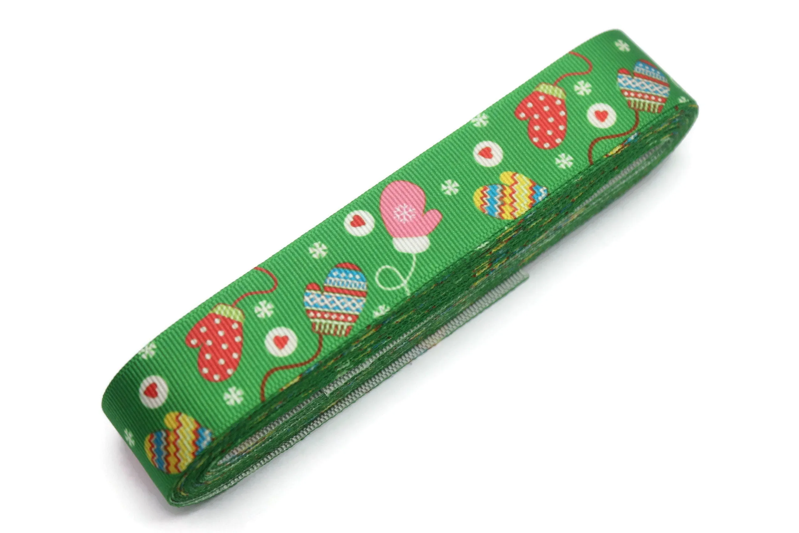 0.98 inch(25 mm) Christmas Grosgrain Ribbon - Wholesale Ribbon by the Yard, Solid Grosgrain Bows, Hair Bow, Hairbow Supplies CHRS