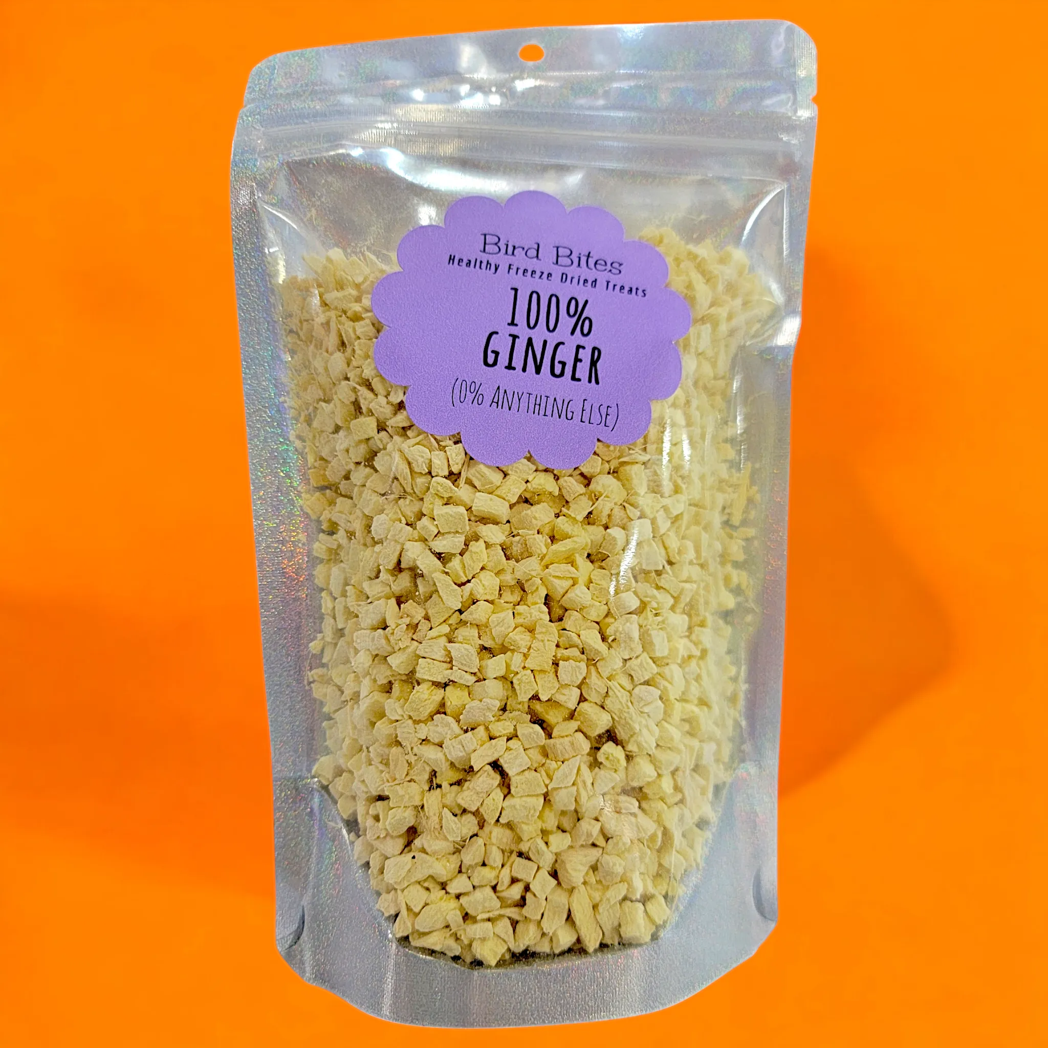 100% Ginger Dices - Bird Bites Healthy Freeze Dried Treats