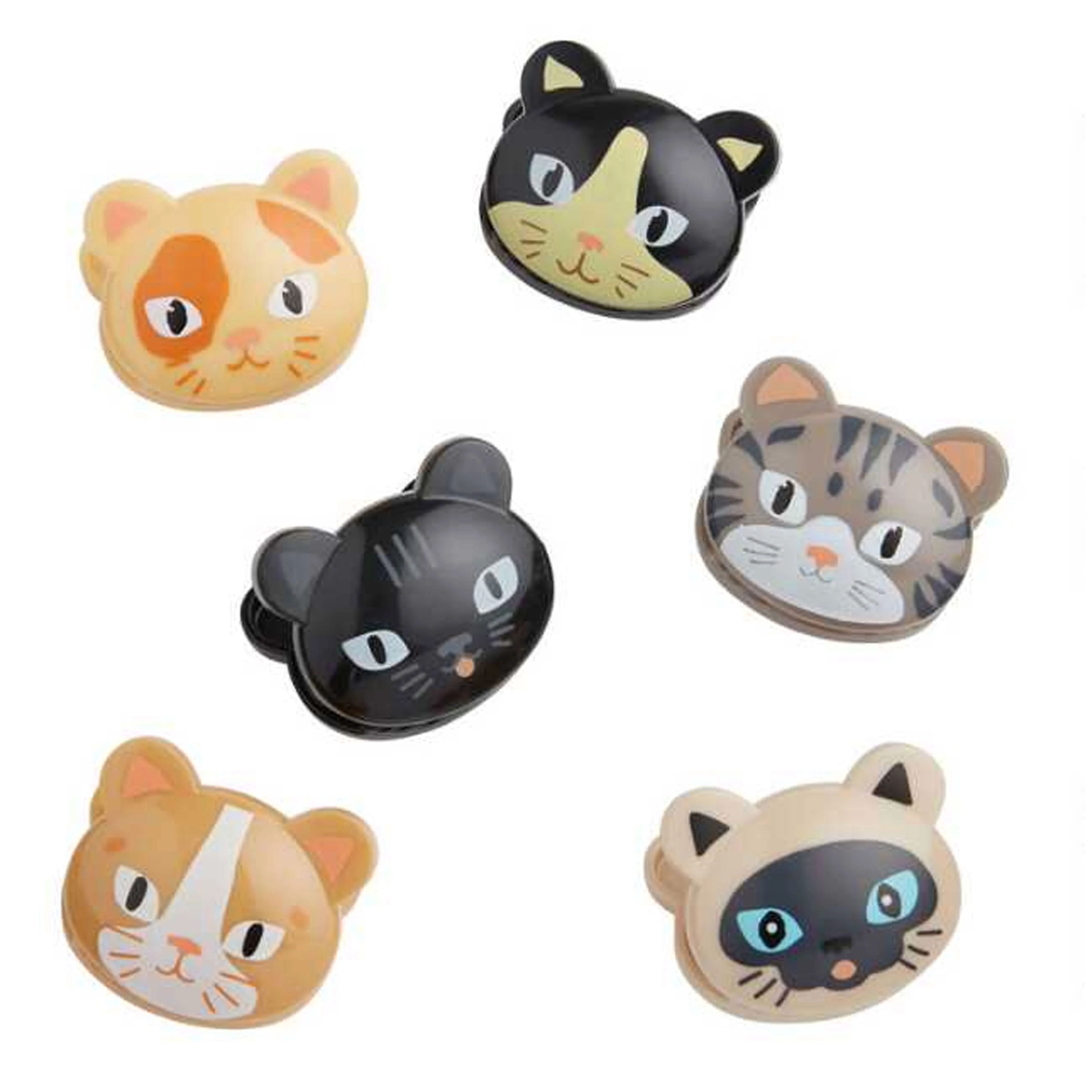 12 Kikkerland Cat Kitty Bag Clips Food Storage Sealing Chips Seal Kitchen Snack
