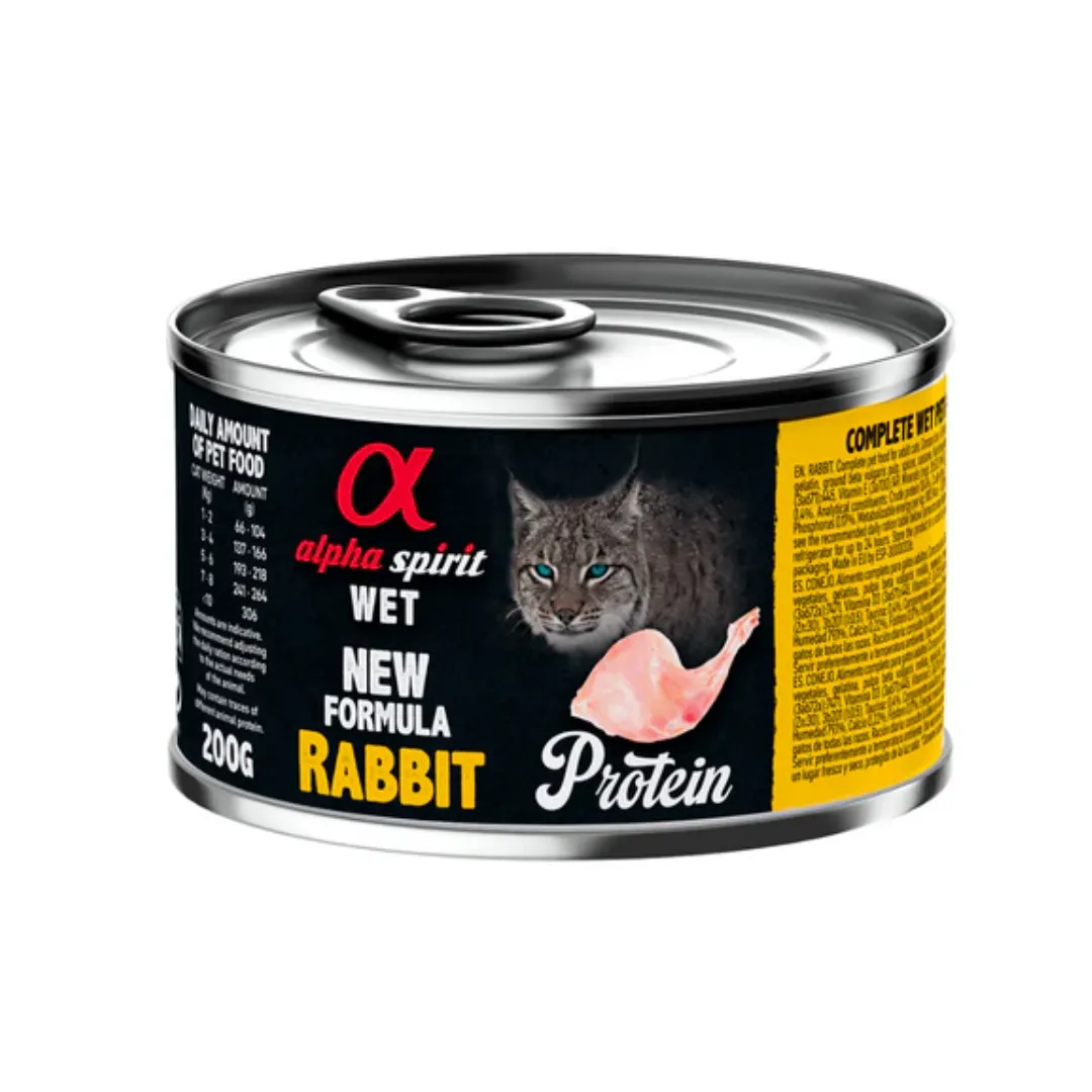 Alpha Spirit Rabbit Wet Food for Cats