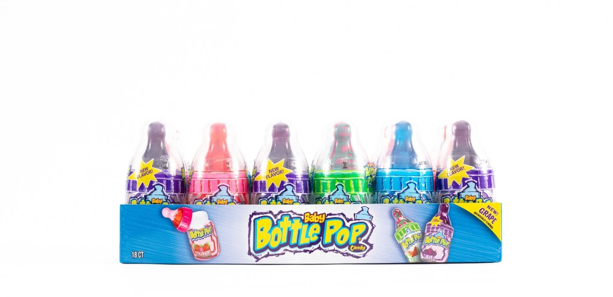 Baby Bottle Pop Assorted Variety Pack Bulk Box (1.1 oz, 18 ct.)