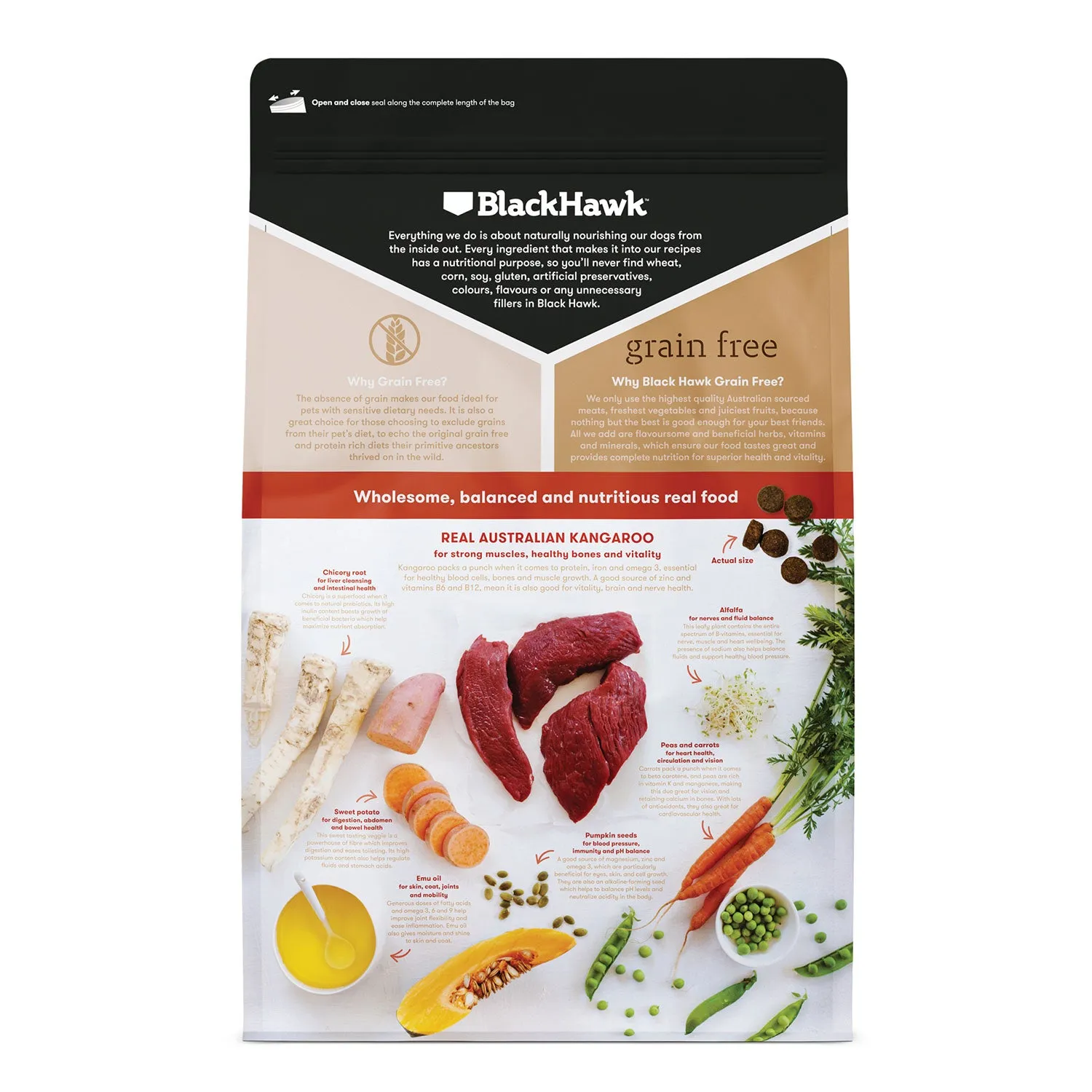 Black Hawk Grain Free Kangaroo Adult Dry Dog Food