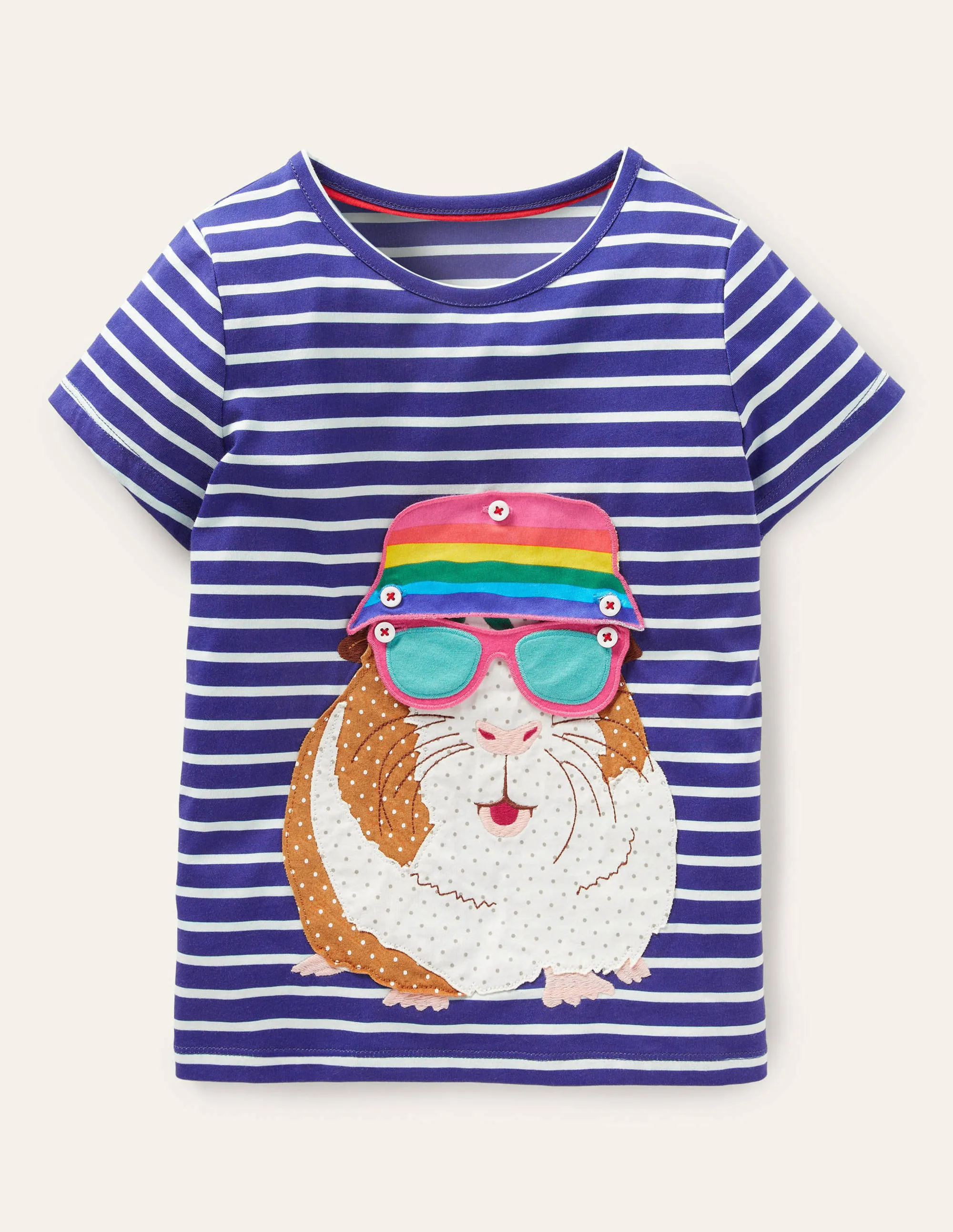 Build your own Appliqué Top-Blue Wave / Ivory Guinea Pig