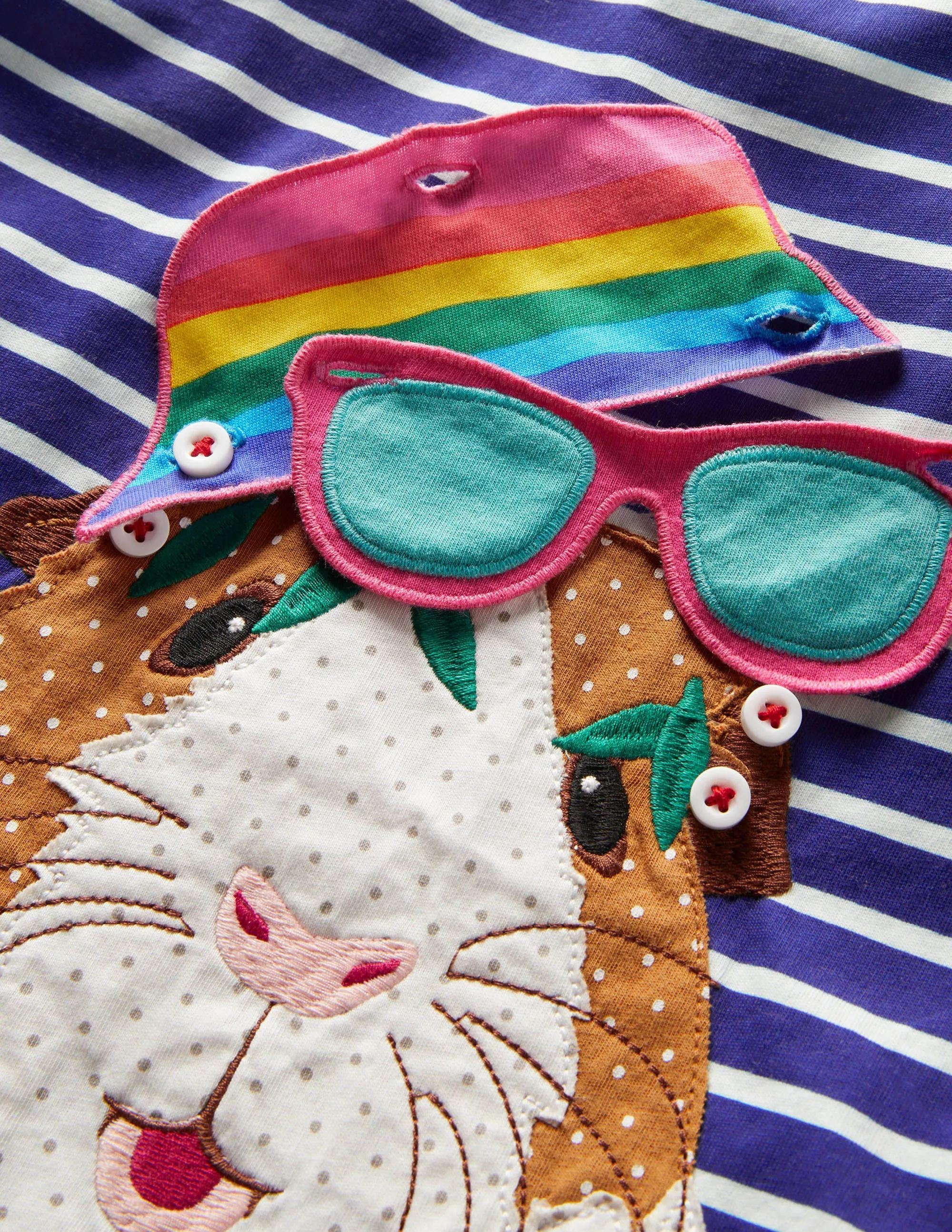 Build your own Appliqué Top-Blue Wave / Ivory Guinea Pig