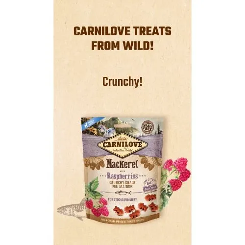 Carnilove Mackerel with Raspberries Dog Treat 200g