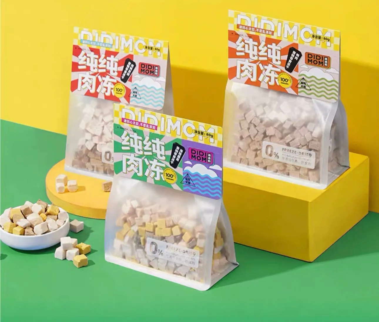 DIDIMOM Freeze Dried Salmon, Chicken And Duck