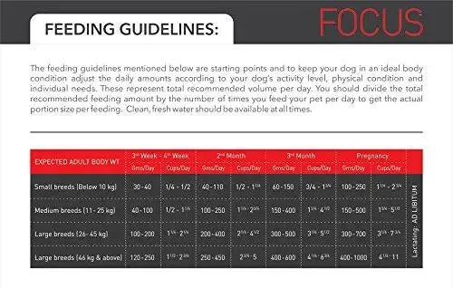 Drools Focus Starter Super Premium Dog Food, 1.2kg