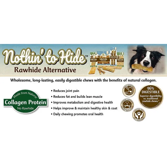 Fieldcrest Farms Nothin to Hide 5" Peanut Butter Roll Dog Chew, 2-Pack