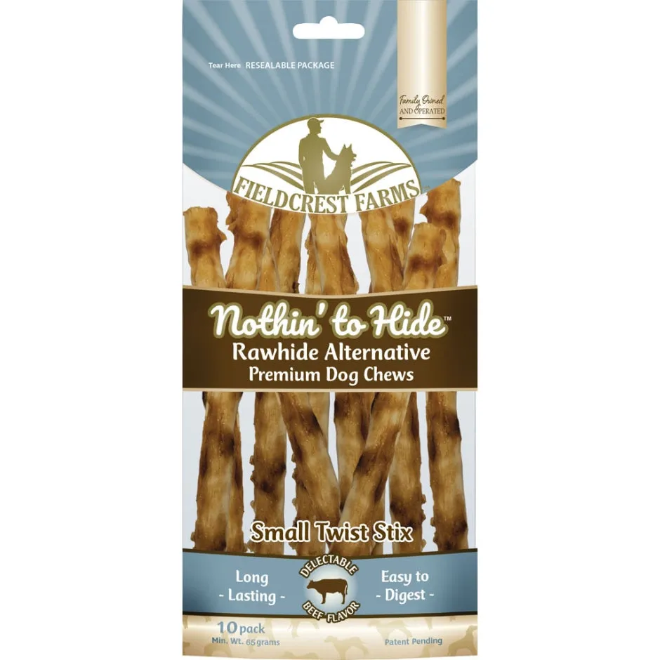 Fieldcrest Farms Nothin' to Hide Rawhide Alternative Beef Twists