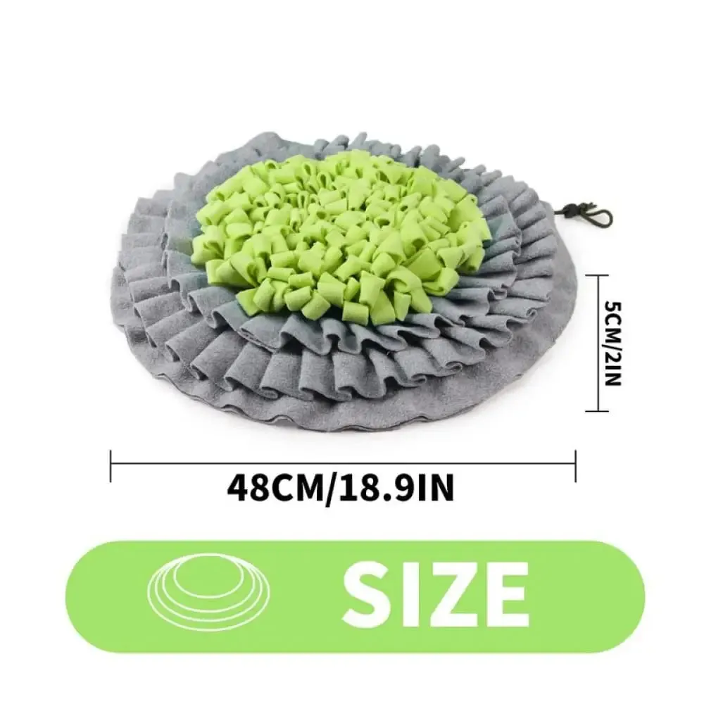 Foldable Non-toxic Slow Feeder Snuffle Puzzle Mat for Dog Relief Anxiety