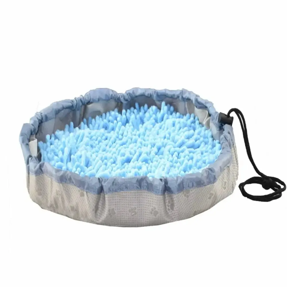 Foldable Non-toxic Slow Feeder Snuffle Puzzle Mat for Dog Relief Anxiety