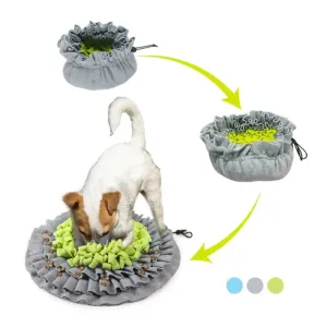 Foldable Non-toxic Slow Feeder Snuffle Puzzle Mat for Dog Relief Anxiety