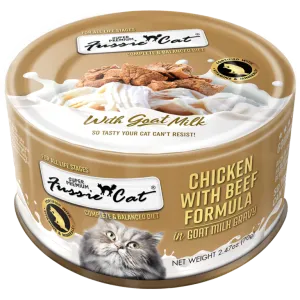 Fussie Cat Chicken with Beef Formula in Goat Milk Gravy Cat Food