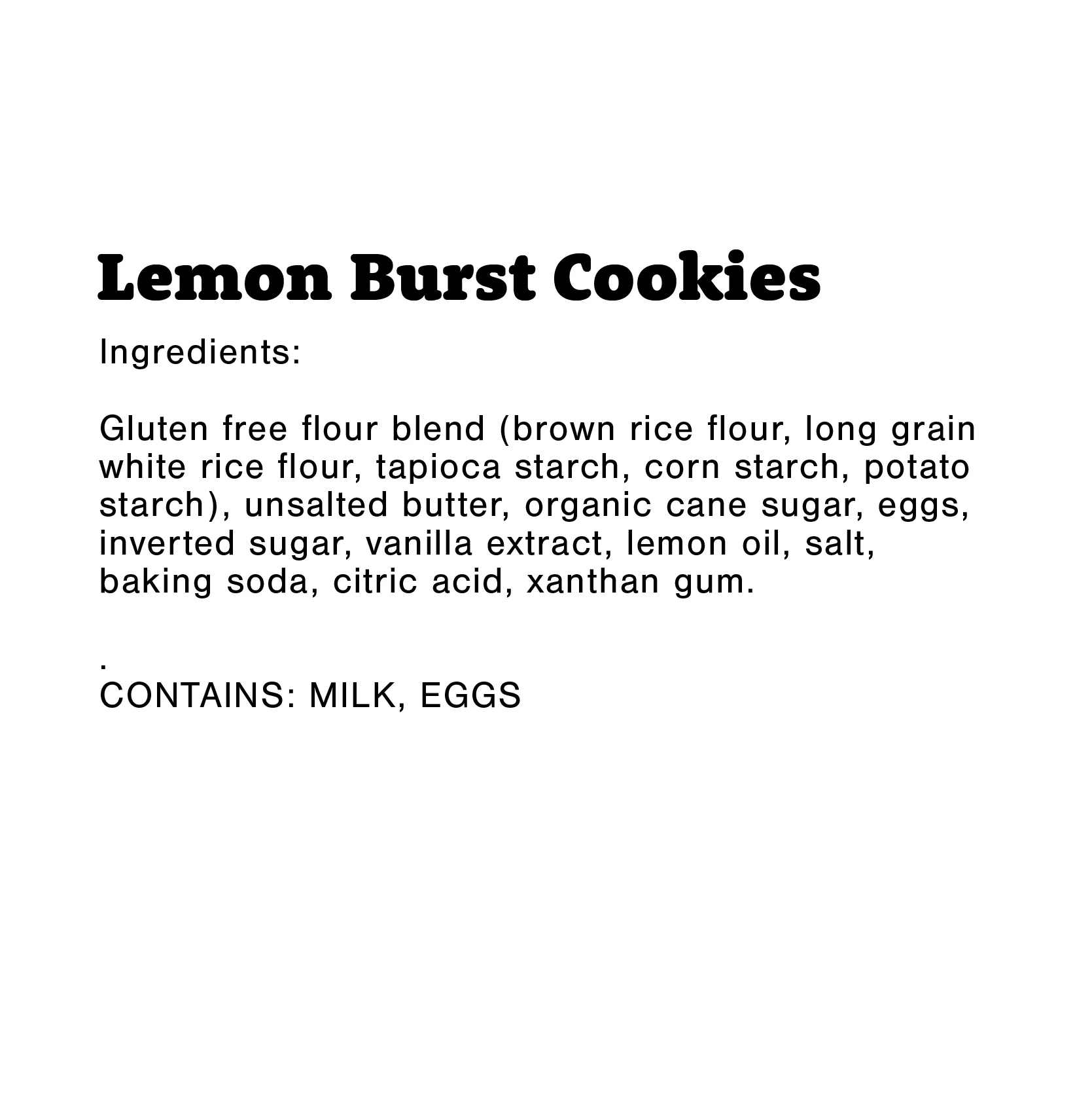 Gluten-Free Lemon Burst Cookies Shelf Stable Pouch (3 Pack)