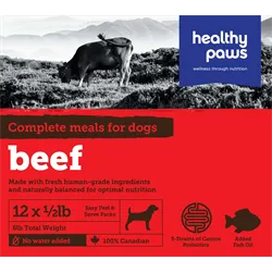 Healthy Paws Raw - Complete Beef Dinners