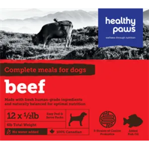 Healthy Paws Raw - Complete Beef Dinners