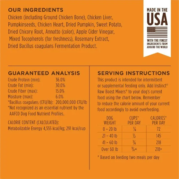 Instinct Raw Boost Mixers Gut Health Dog Food Topper