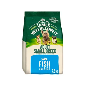 James Wellbeloved Adult Dog Small Breed Fish & Rice 7.5kg Dry Dog Food
