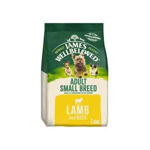 James Wellbeloved Adult Small Breed Lamb & Rice 1.5kg Dry Dog Food