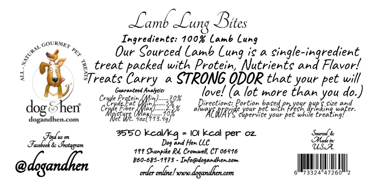 Lamb Lung Bites