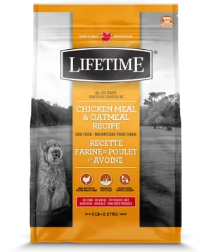 Lifetime All Stages Chicken & Oatmeal Dog Food 11.4Kg/25lb
