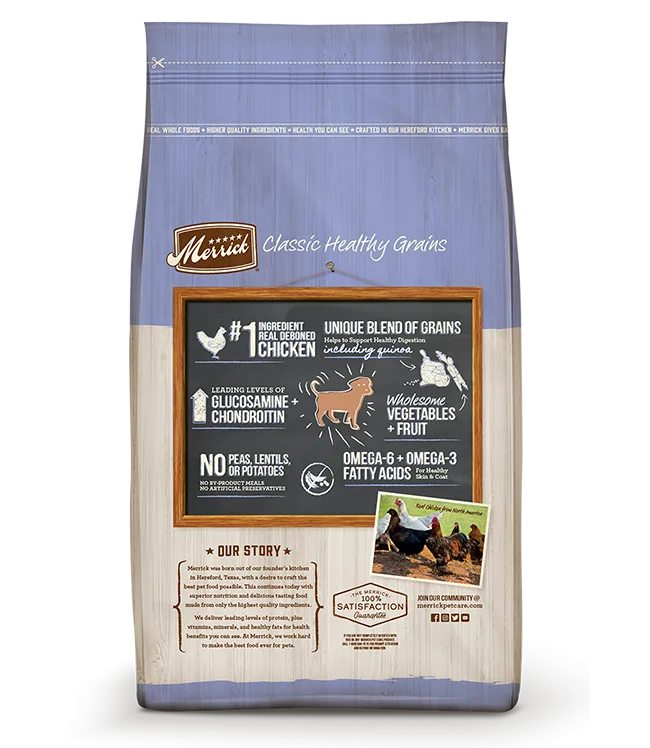 Merrick Classic Healthy Grains Puppy Recipe Dry Dog Food, 4-lb Bag