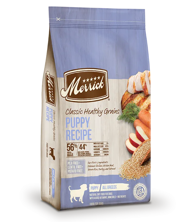 Merrick Classic Healthy Grains Puppy Recipe Dry Dog Food, 4-lb Bag