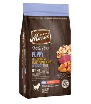 Merrick Grain Free Real Chicken and Sweet Potato Puppy Food 25lb