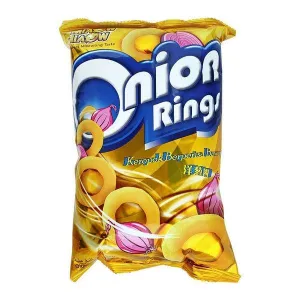 MIAOW MIAOW SNACKS. ONION RINGS 60G