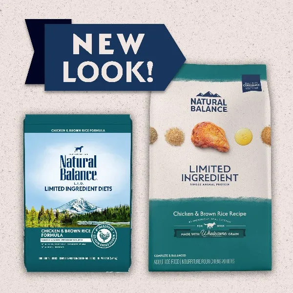 Natural Balance Limited Ingredient Chicken & Brown Rice Recipe Dry Dog Food, 24lb