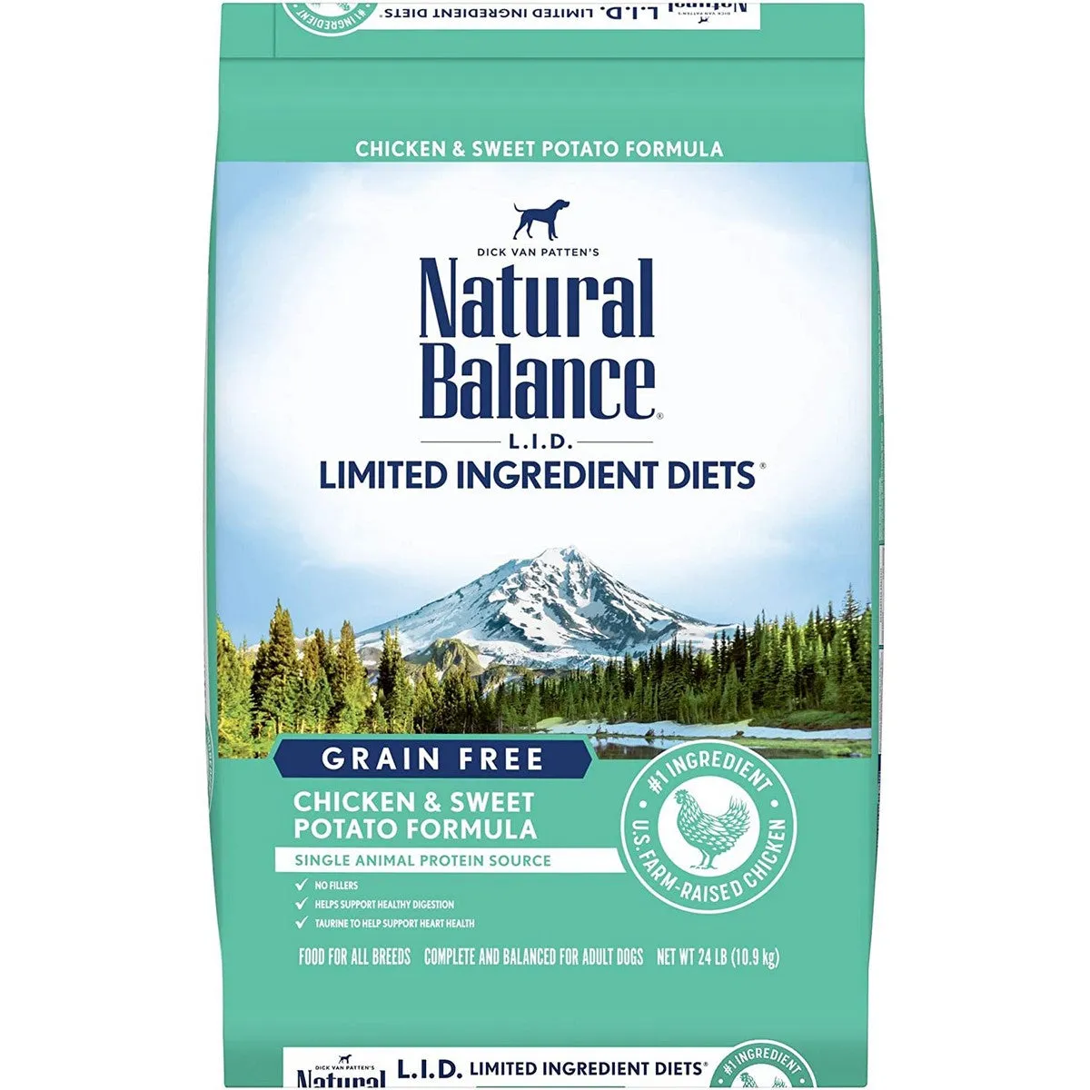 Natural Balance Limited Ingredient Chicken Sweet Potato Dry Dog Food 24lb
