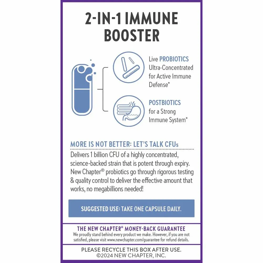 New Chapter All Flora Probiotic Dual Immunity 30 VegCap