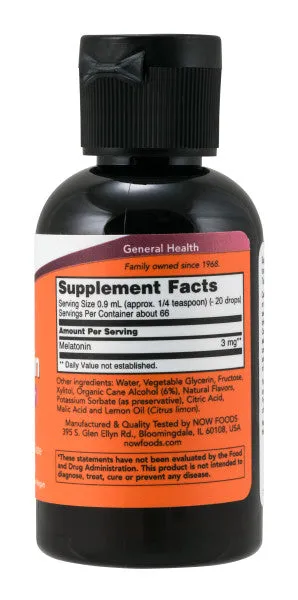 Now Liquid Melatonin 2oz