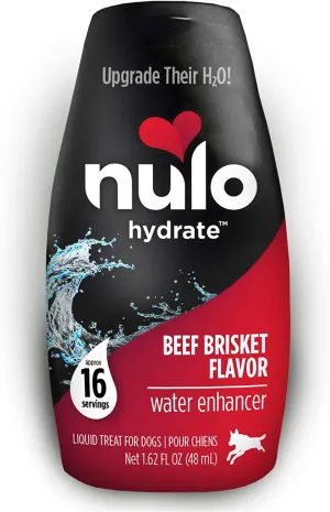 Nulo Hydrate for Dogs Water Flavoring - Tasty Dog Water Enhancer with Electrolytes, Amino Acids, B-Vitamins - Premium Water Supplement for Dogs