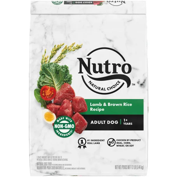 NUTRO NATURAL CHOICE Adult Dry Dog Food, Lamb & Brown Rice Recipe