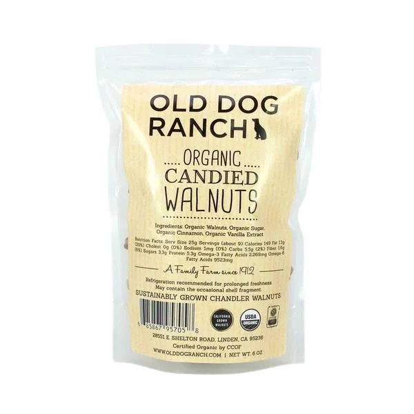 Old Dog Ranch - Organic Candied Walnuts (6OZ)