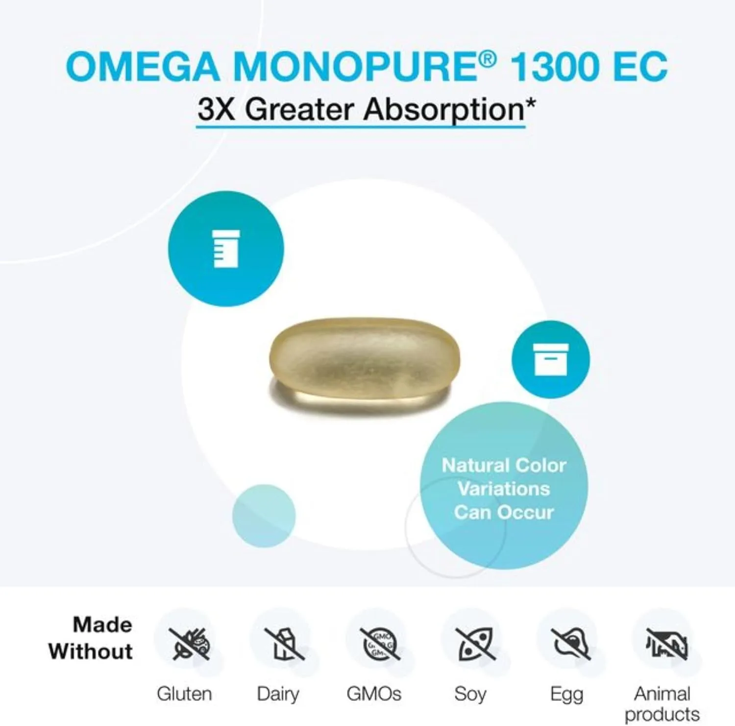 Omega MonoPure 1300EC Fish Oil-120 count