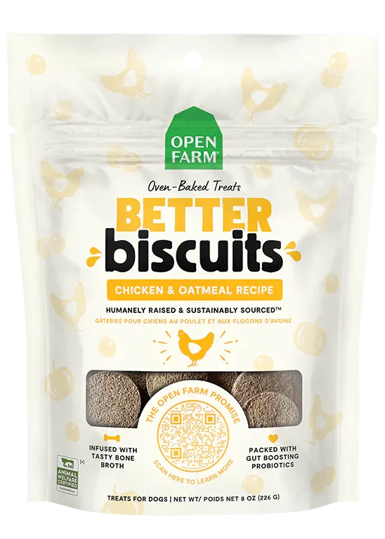 Open Farm - Better Biscuit - Chicken & Oatmeal Dog Treats