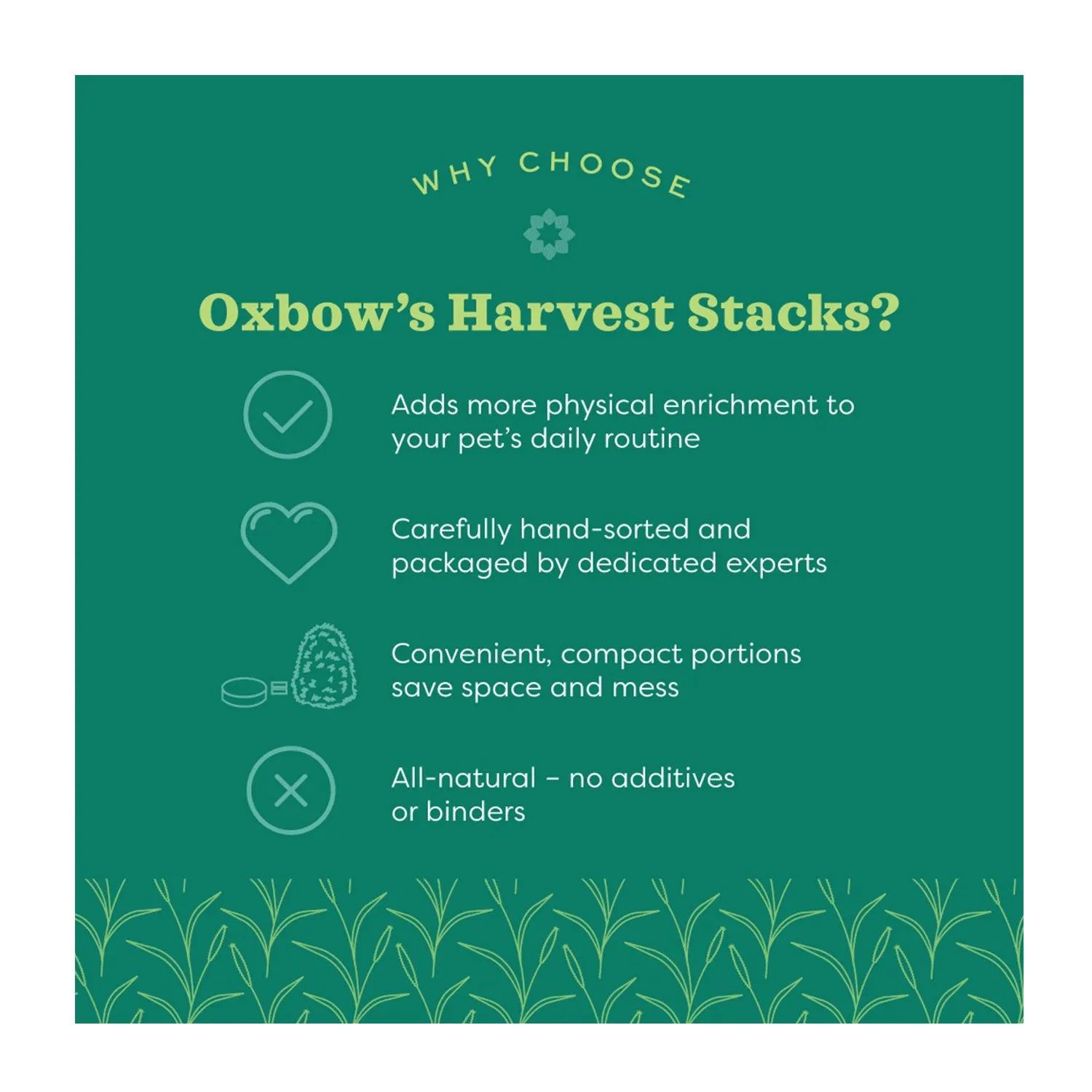 Oxbow Harvest Stacks Western Timothy Hay & Carrot 922g
