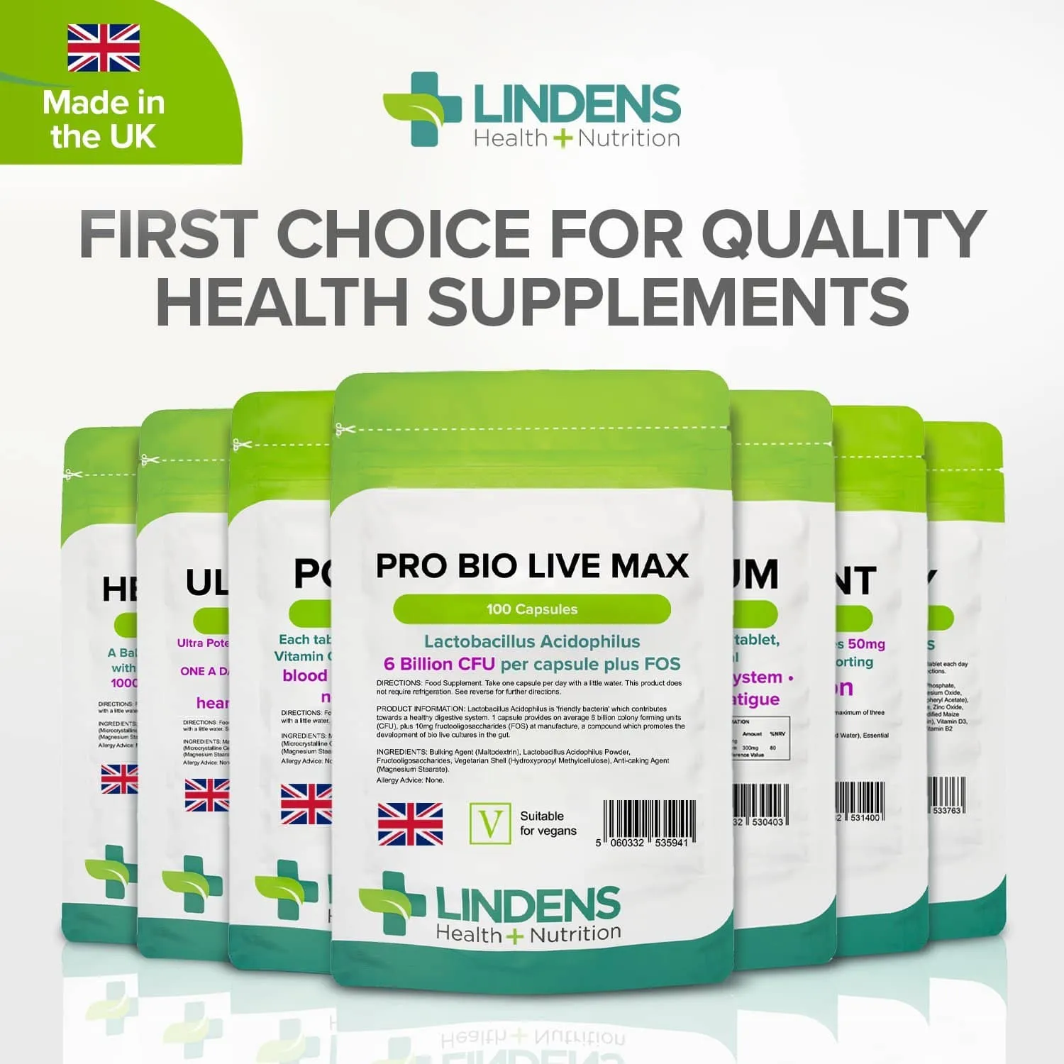 Pro Bio Live Max 6 Billion CFU Veg Capsules