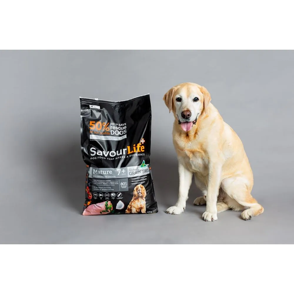 Savourlife Grain Free Mature 7  With Australian Chicken Dry Dog Food
