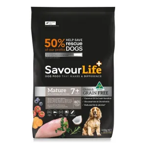 Savourlife Grain Free Mature 7  With Australian Chicken Dry Dog Food