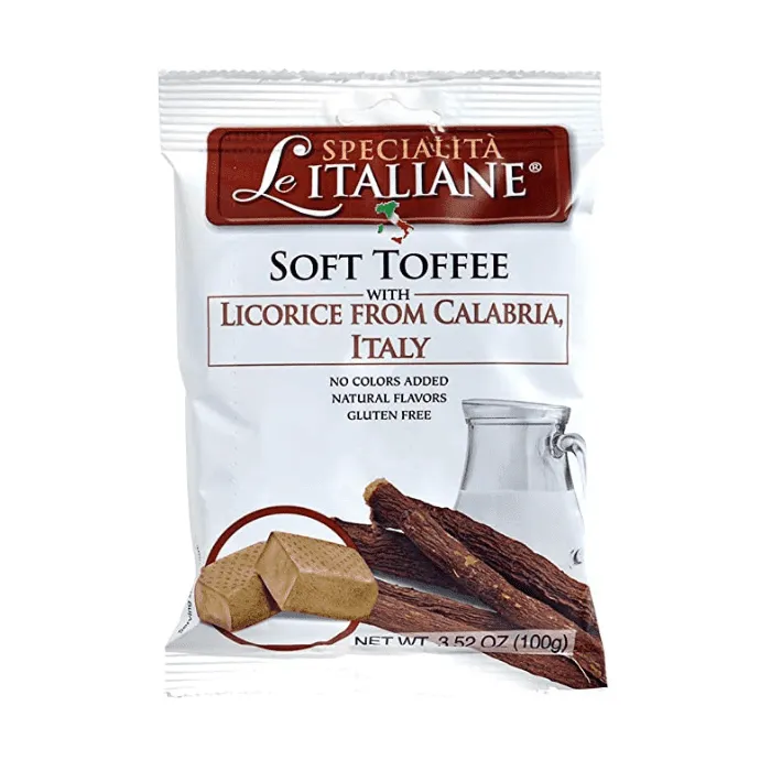 Serra Soft Toffee Licorice from Calabria, 3.52 oz