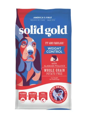 Solid Gold Fit & Fabulous Low Fat/Low Calorie with Fresh Caught Alaskan Pollock Adult Dry Dog Food