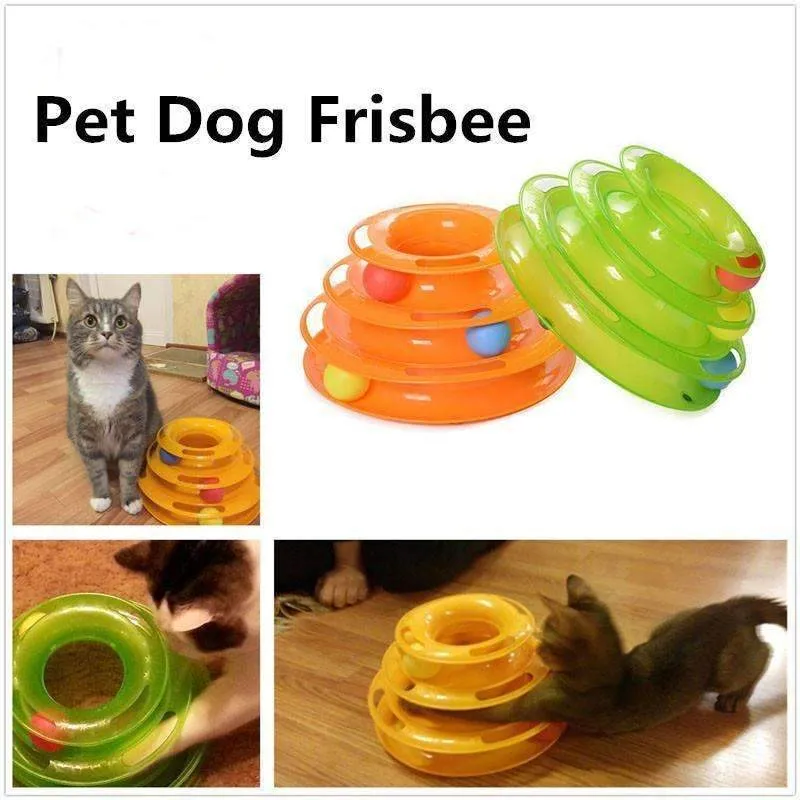 Three Levels Tower Tracks Disc Cat Toy