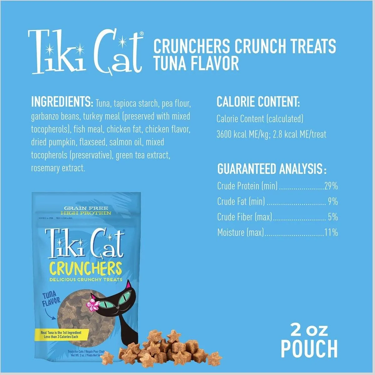 Tiki Cat Treats Crunches Tuna