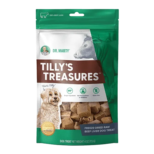 Tilly’s Treasures 100% Freeze-Dried Raw Beef Liver Dog Treats - 4oz
