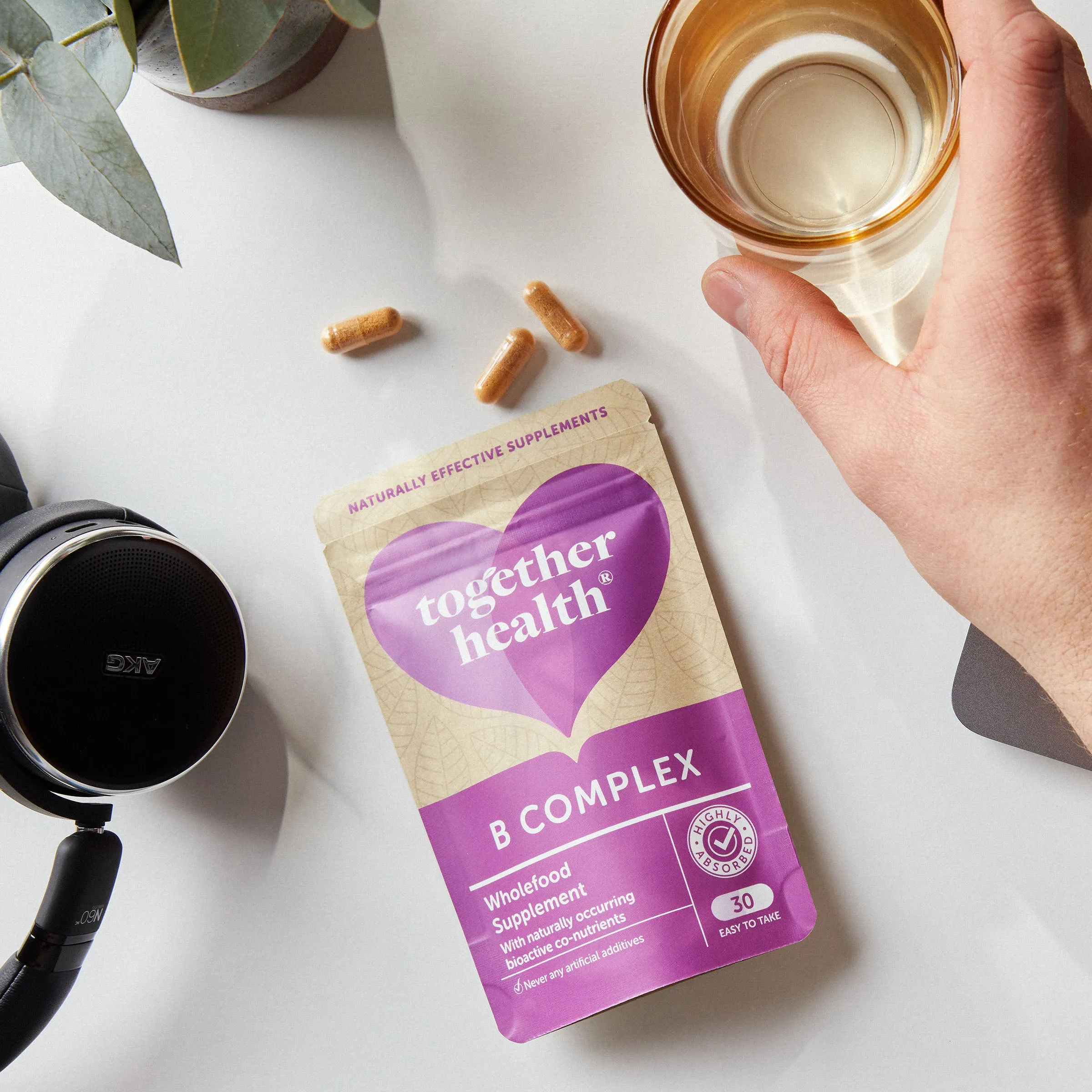 Together Natural Food Source Vitamin B Complex With Bioflavonoids 30 tabs