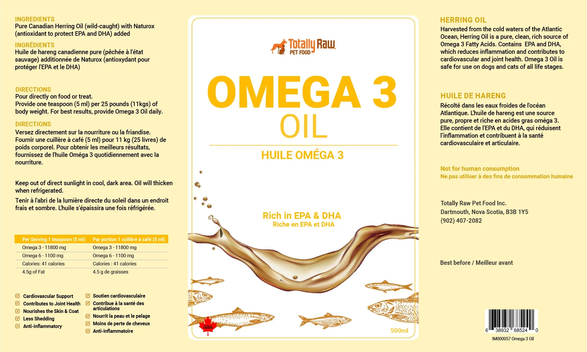 Totally Raw Omega 3 Oil